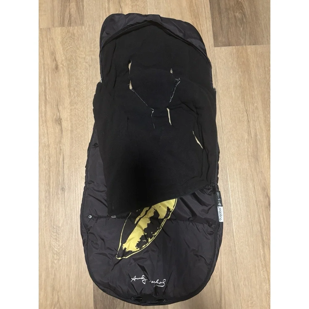 BUGABOO + Andy Warhol Banana Waterproof Insulated Stroller Cover  Black